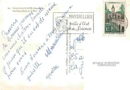 AK / Ansichtskarte PALAVAS-LES-FLOTS 34 Les deux quais et le port