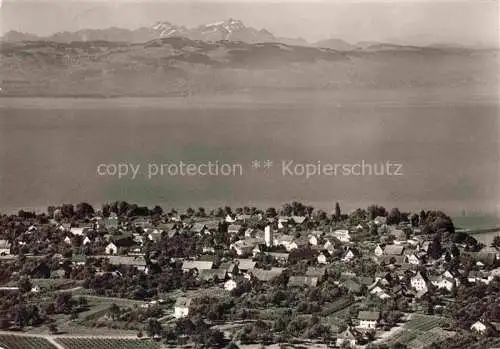 AK / Ansichtskarte Nonnenhorn Panorama Blick zu den Alpen