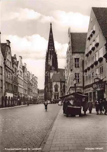 AK / Ansichtskarte MueNSTER   Westfalen NRW Prinzipalmarkt und St. Lamberti-Kirche
