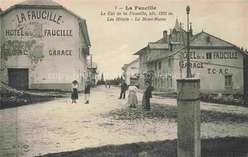 AK / Ansichtskarte La Faucille  Col de la Faucille Sichelberg 1323m Gex 01 Ain Les hôtels et le Mont Blanc