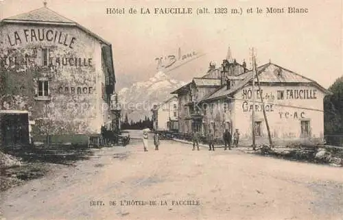 AK / Ansichtskarte La Faucille  Col de la Faucille Sichelberg 1323m Gex 01 Ain Hôtel de La Faucille et le Mont Blanc