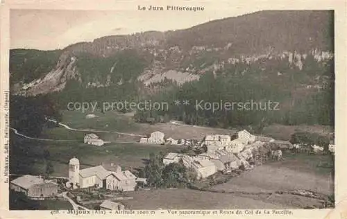 AK / Ansichtskarte Mijoux GEX 01 Ain Vue panoramique et Route du Col de la Faucille