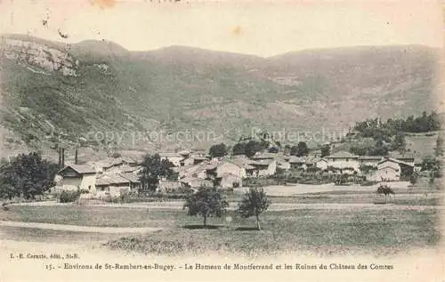AK / Ansichtskarte Le Hameau de Montferrand St-Rambert-en-Bugey Belley 01 Ain Vue générale et les Ruines du Château des Comtes