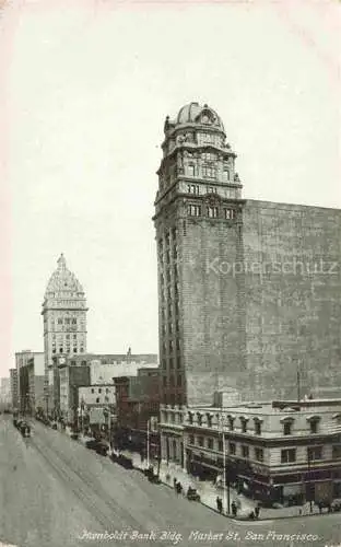 AK / Ansichtskarte SAN FRANCISCO California USA Humboldt Bank Building Market Street