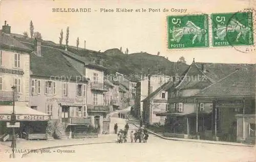 AK / Ansichtskarte Bellegarde-sur-Valserine Nantua 01 Ain Place Kléber et Pont de Coupy