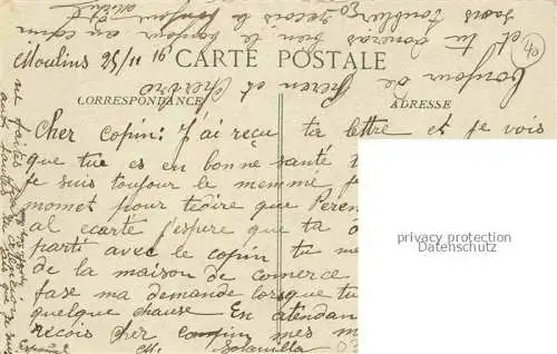 AK / Ansichtskarte Moulins  03 Allier Rue d'Allier