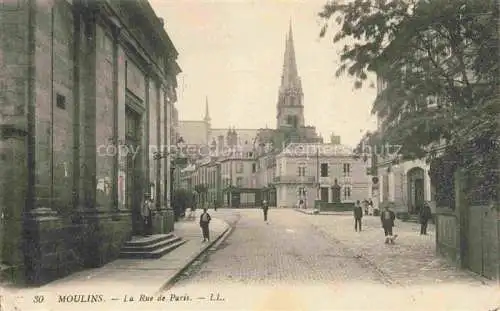 AK / Ansichtskarte Moulins  03 Allier La Rue de Paris
