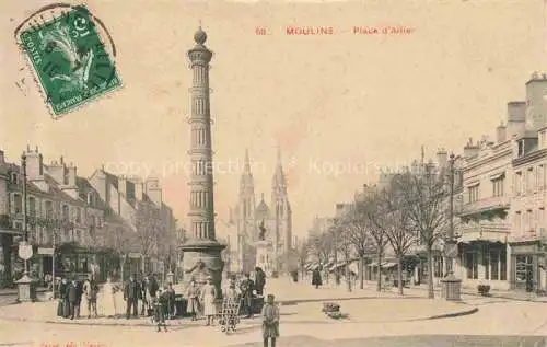 AK / Ansichtskarte Moulins  03 Allier Place d'Allier Eglise