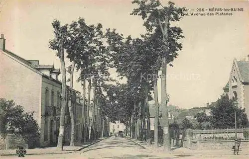 AK / Ansichtskarte Neris-les-Bains Montlucon 03 Allier Avenue des Platanes