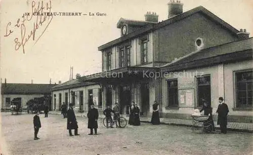 AK / Ansichtskarte Chateau-Thierry 02 Aisne La Gare Bahnhof