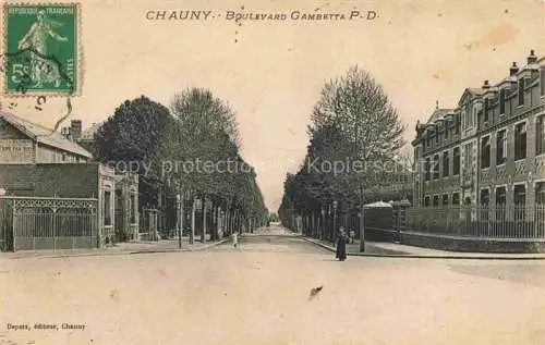 AK / Ansichtskarte Chauny LAON 02 Aisne Boulevard Gambetta