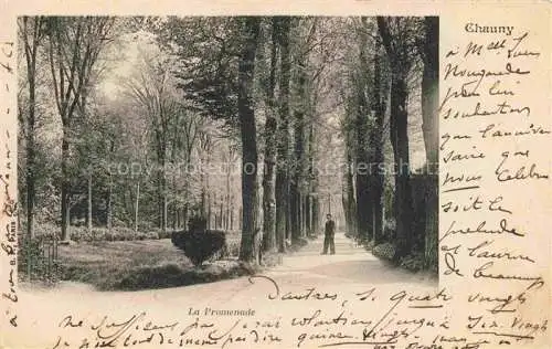 AK / Ansichtskarte Chauny LAON 02 Aisne La Promenade