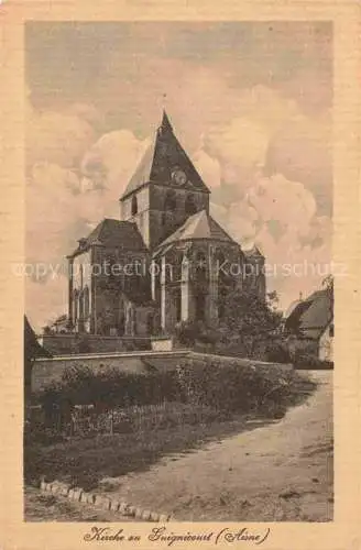 AK / Ansichtskarte Guignicourt-sur-Aisne LAON 02 Aisne Kirche Feldpost
