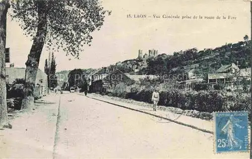 AK / Ansichtskarte LAON 02 Aisne Vue générale prise de la Route de la Fére