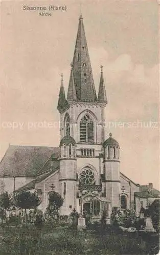 AK / Ansichtskarte Sissonne LAON 02 Aisne Eglise Kirche