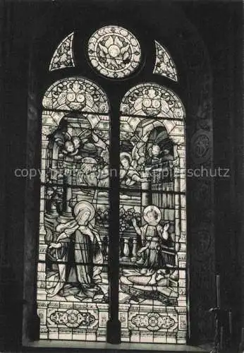 AK / Ansichtskarte Oberbronn Elsass Haguenau 67 Bas Rhin Maison Mere des Soeurs du Tres Saint Sauveur Vitrail du choeur Sainte Therese