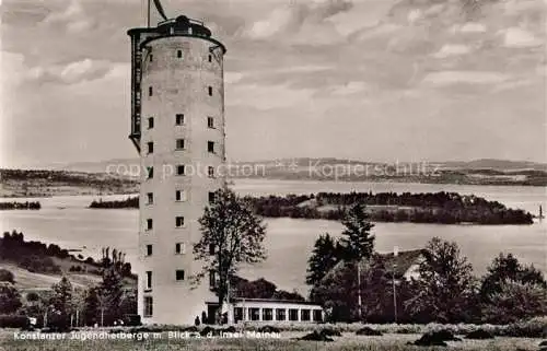 AK / Ansichtskarte KONSTANZ Bodensee BW Jugendherberge mit Blick zur Insel Mainau