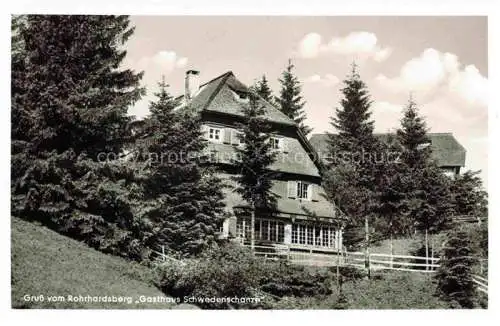 AK / Ansichtskarte Rohrhardsberg Schonach Schwarzwald BW Gasthaus zur Schwedenschanze