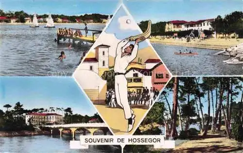 AK / Ansichtskarte Hossegor Soorts-Hossegor 40 Landes Lac Hotel du Parc Peintari Hotel Mercedes Sous Bois