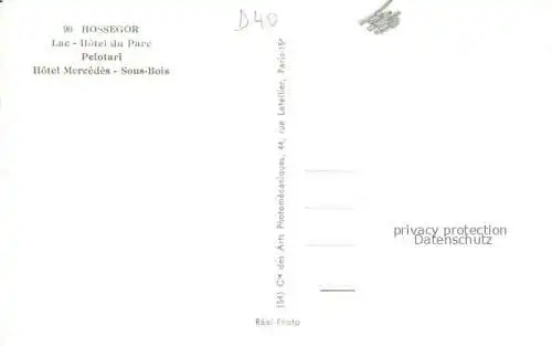 AK / Ansichtskarte Hossegor Soorts-Hossegor 40 Landes Lac Hotel du Parc Peintari Hotel Mercedes Sous Bois