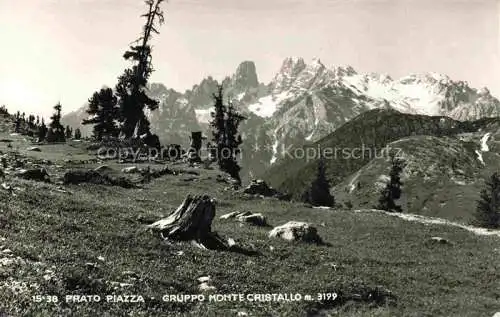 AK / Ansichtskarte Prato Piazza Gruppo Monte Cristallo 3199m Veneto IT Panorama