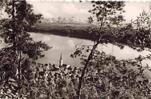 AK / Ansichtskarte Sipplingen Bodensee Blick vom Haldenhof mit Schweizer Bergen