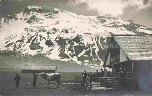 AK / Ansichtskarte Adelboden BE Alp Entschligen Wildstrubel Restaurant Klubhuette