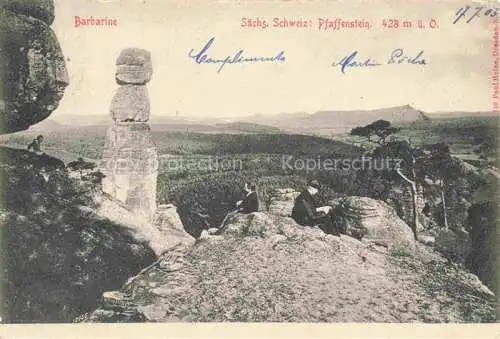 AK / Ansichtskarte Barbarine Pfaffenstein Saechs Schweiz