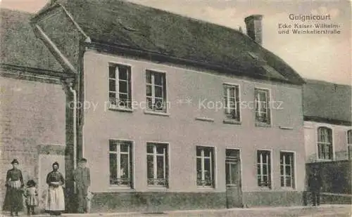 AK / Ansichtskarte Guignicourt-sur-Aisne LAON 02 Aisne Ecke Kaiser-Wilhelm- und Weinkellerstrasse
