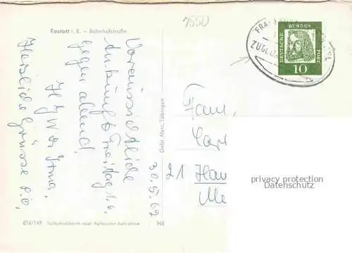 AK / Ansichtskarte RASTATT Baden BW Bahnhofstrasse