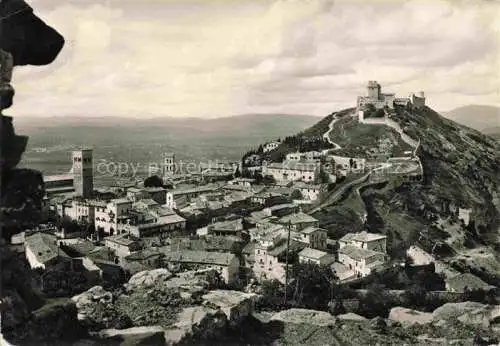 AK / Ansichtskarte Assisi Perugia Umbria IT Panorama dalla Rocchicciola