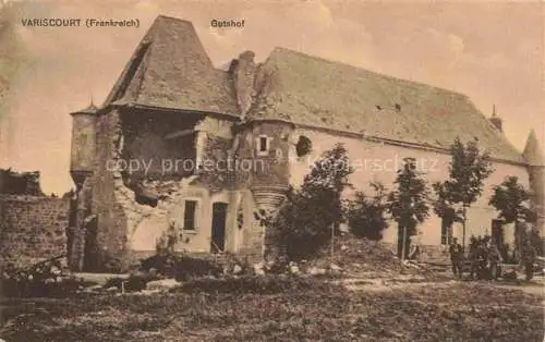 AK / Ansichtskarte Variscourt LAON 02 Aisne Zerstoerter Gutshof