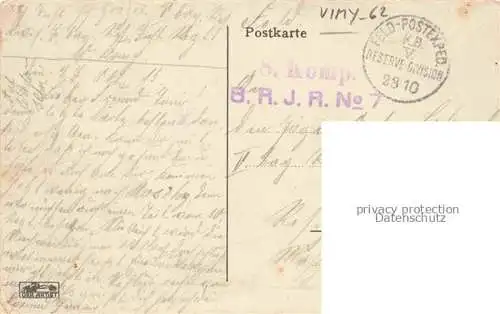 AK / Ansichtskarte Vimy Wimmi ARRAS 62 Pas-de-Calais Zerstoertes Dorf in WK1