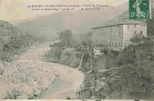 AK / Ansichtskarte La Roche St-Maurice-d Ardeche Largentiere 07 Ardeche Vallee de l'Eyrieux Usine de Moultnage La Roche