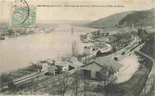 AK / Ansichtskarte Serrieres 07 Ardeche Panorama de Serrieres Sablous et la Vallee du Rhone