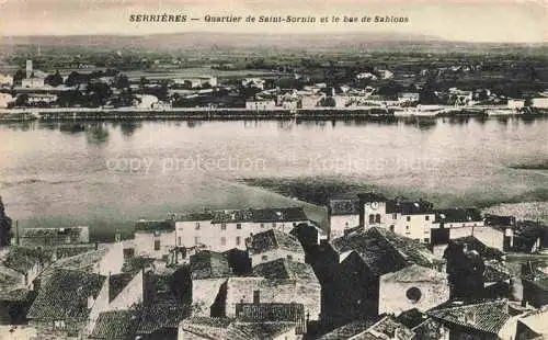 AK / Ansichtskarte Serrieres 07 Ardeche Quartier de Saint Sornin et le bas de Sablons