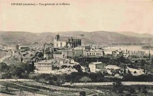 AK / Ansichtskarte Viviers PRIVAS 07 Ardeche Vue generale et le Rhone