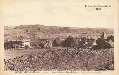AK / Ansichtskarte Sainte-Eulalie Largentiere 07 Ardeche Vue generale Nord Ouest 