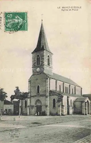 AK / Ansichtskarte Le Mayet-d Ecole VICHY 03 Allier Eglise et Place
