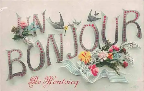 AK / Ansichtskarte Montvicq Montlucon 03 Allier Bonjour de Montvicq