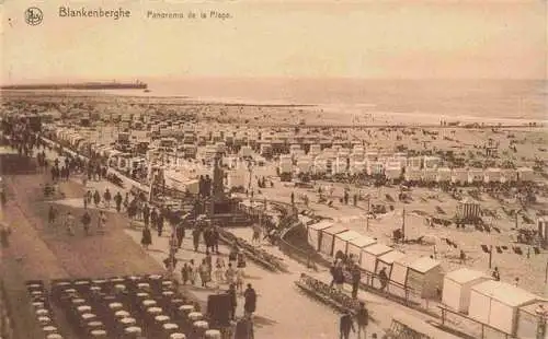 AK / Ansichtskarte Blankenberghe BLANKENBERGE Belgie Panorama de la Plage