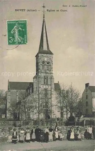 AK / Ansichtskarte Doyet-la-Presle Montlucon 03 Allier Eglise et Cure