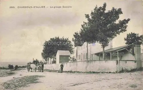 AK / Ansichtskarte Charroux d Allier Moulins 03 Allier Le groupe Scolaire