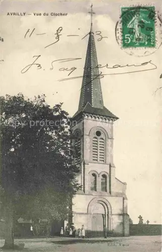 AK / Ansichtskarte Avrilly VICHY 03 Allier Vue du Clocher