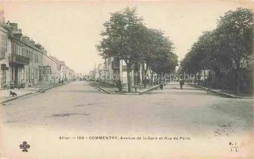 AK / Ansichtskarte Commentry Montlucon 03 Allier Avenue de la Gare et Rue de Paris