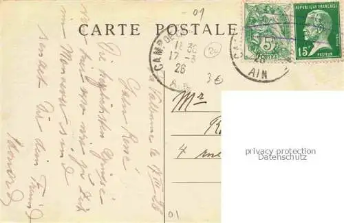 AK / Ansichtskarte La Valbonne Bourg-en-Bresse 01 Ain La Place