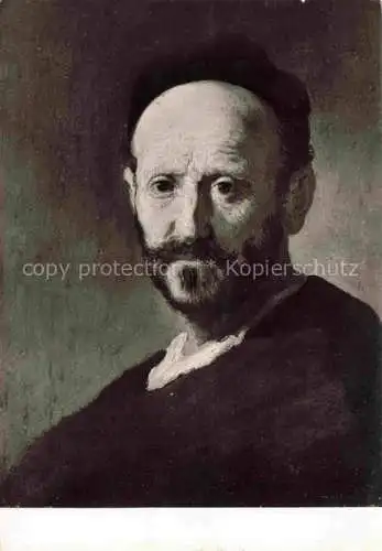 AK / Ansichtskarte Rembrandt  van Rijn Kuenstlerkarte Alte Kuenstler Maennlicher Studienkopf Vater