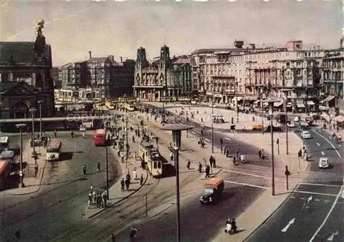AK / Ansichtskarte STRAssENBAHN Tramway-- Frankfurt am Main Am Hauptbahnhof 