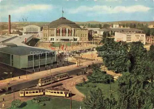 AK / Ansichtskarte STRAssENBAHN Tramway-- Frankfurt am Main Messegelaende 