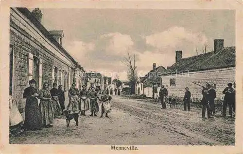 AK / Ansichtskarte Menneville LAON 02 Aisne Dorfpartie
